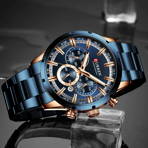 FULL STEEL WATERPROOF CHRONOGRAPH WRISTWATCH