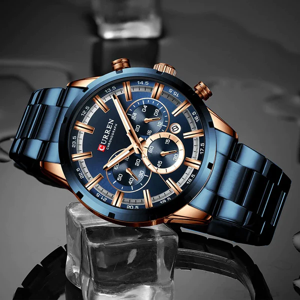 FULL STEEL WATERPROOF CHRONOGRAPH WRISTWATCH