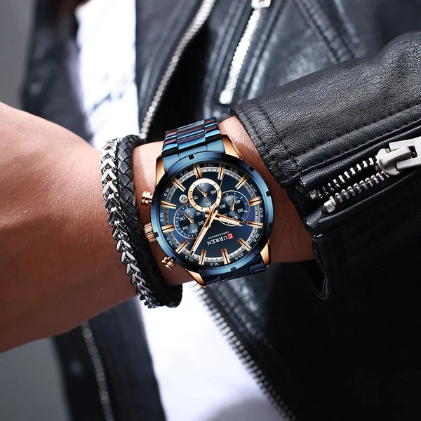 FULL STEEL WATERPROOF CHRONOGRAPH WRISTWATCH